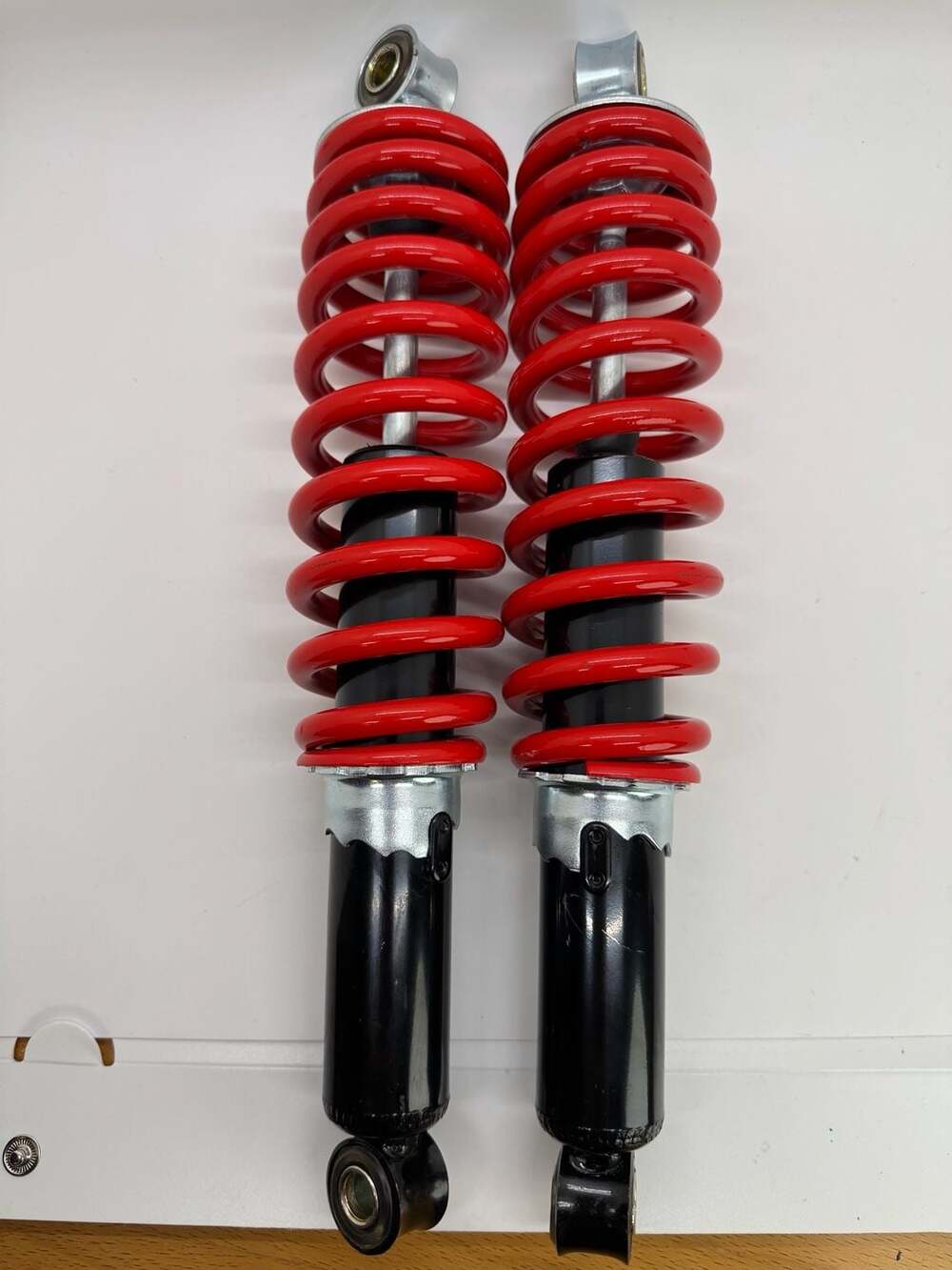 Universal 305mm 12 Inch Red Coil Spring Suspension Shock Absorbers Set ATV Bike